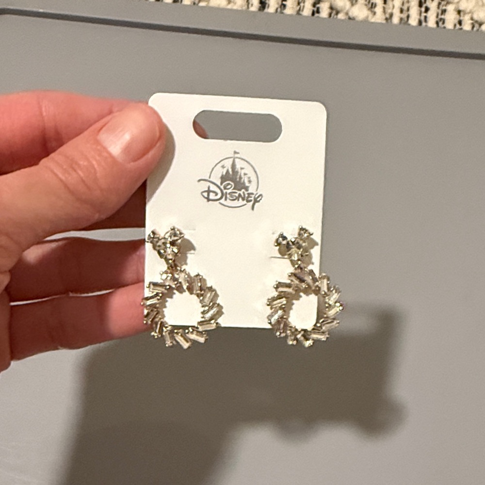 Disney Sparkling Silver Earrings